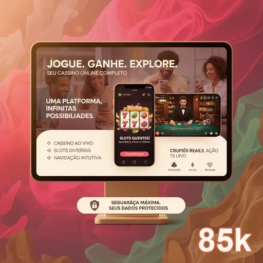 Ilustração de Acesse com Segurança ao Cassino Online 85k