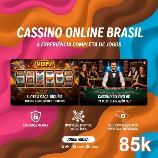 Ilustração de Descubra a plataforma de jogos 85k com segurança avançada