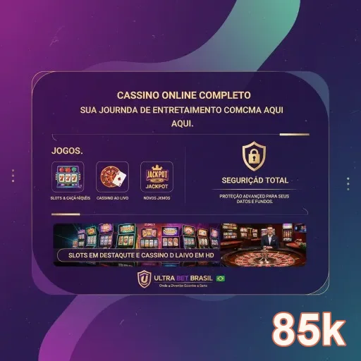Ilustração de Descubra a plataforma de jogos 85k com segurança avançada